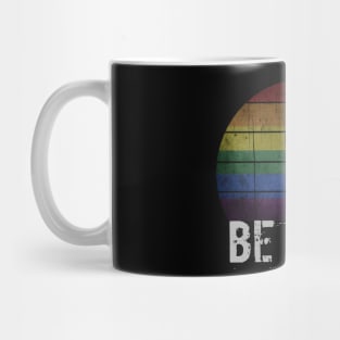 Be Kind Gay Les Pride LGBT Month Retro Mug